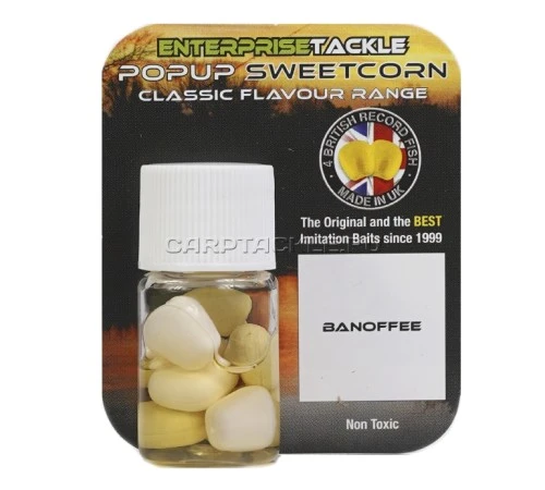Искусственная плавающая насадка Enterprise Tackle Pop Up BANOFFEE CORN-YELLOW/WHITE Ирис